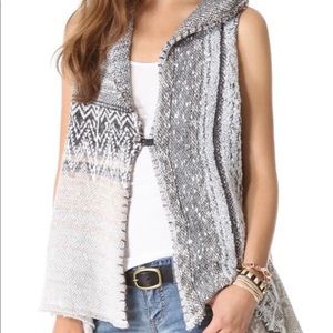 Free People Chunky Knit In Your Arms Sleeveless Cardigan Vest- XS